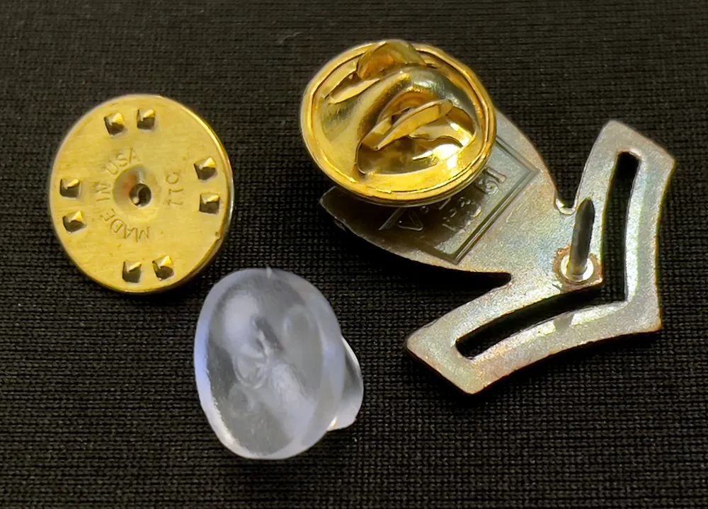 Example of acorns or butterfly clasps
